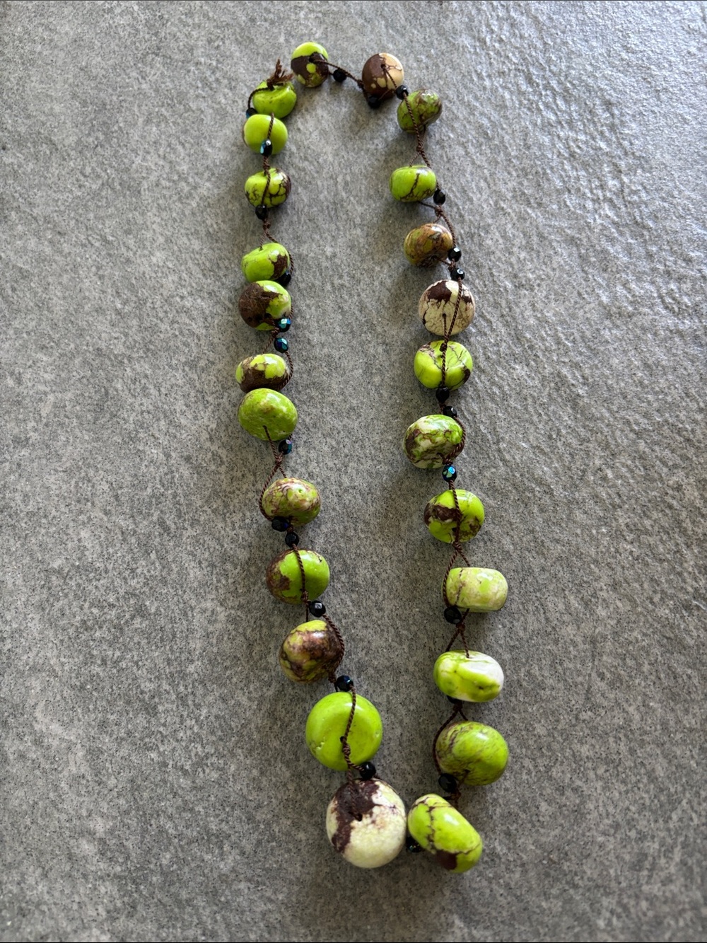 Crafting: Green Turquoise and Crystal Beaded Women’s Unfinished Necklace